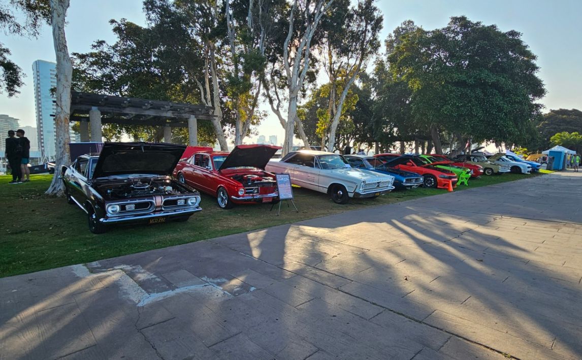 Mopar Club of San Diego lined up